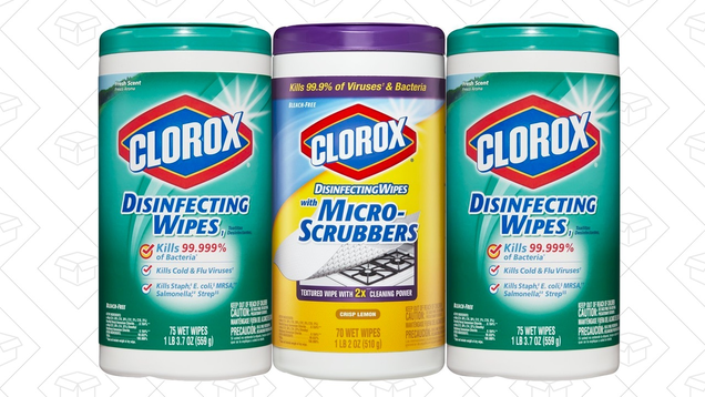 Clorox Disinfecting Wipes and Clorox Disinfecting Wipes | $11 | Amazon | Clip 20% off coupon
